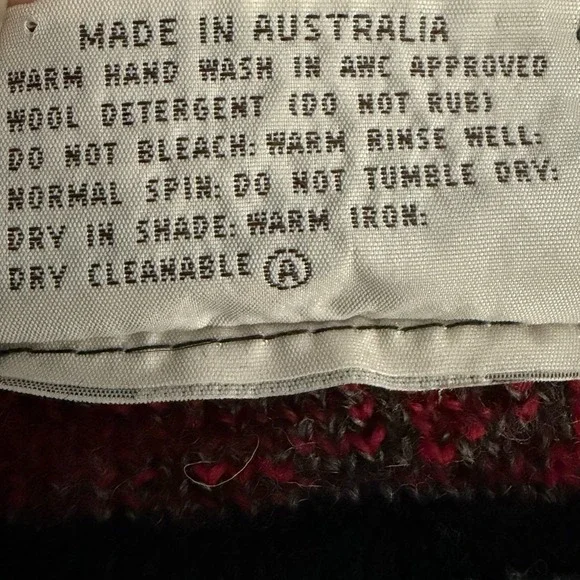 Vintage Hysport Australian Pure New Wool Kangaroo Emu Graphic Sweater Mens Small - Picture 8 of 9